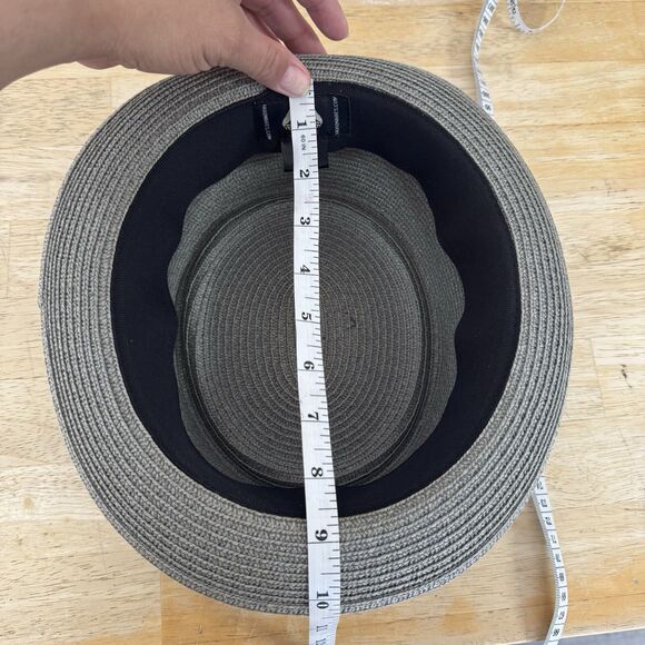 Jaxon Hats Toyo Straw Braid Pork Pie Hat Gray - Picture 9 of 11